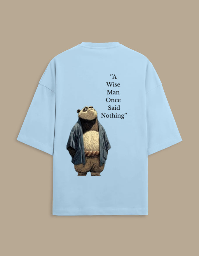 Panda Design Oversized Cotton T-Shirt