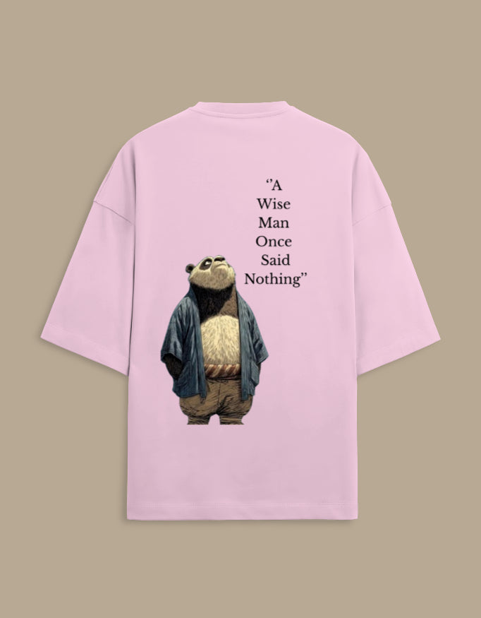 Panda Design Oversized Cotton T-Shirt